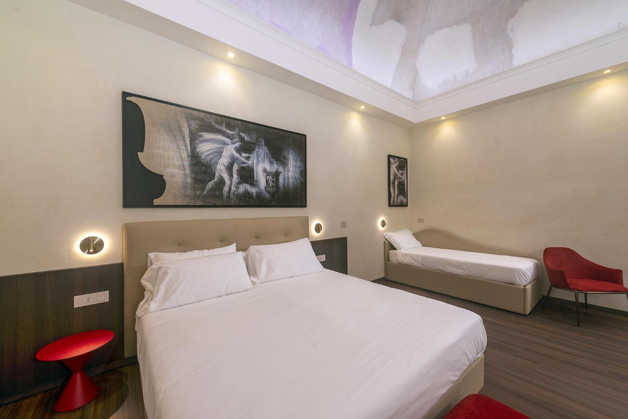 Hotel Vittoria Pompei Bagian luar foto