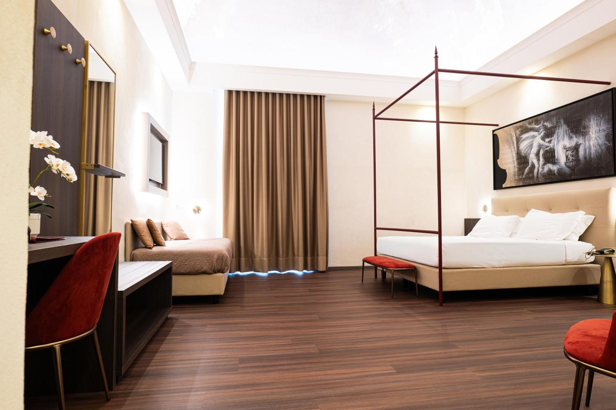 Hotel Vittoria Pompei Bagian luar foto
